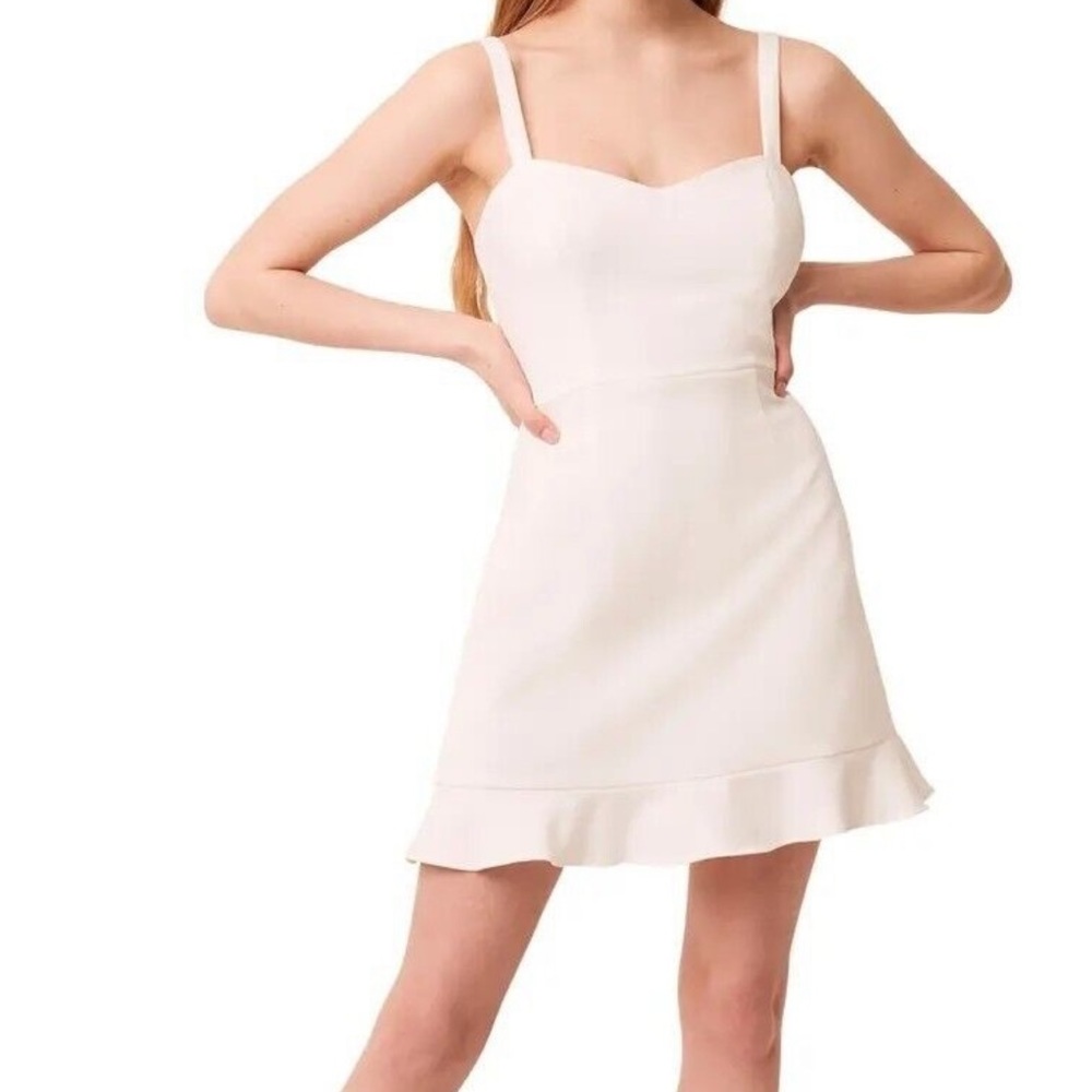 French Connection Whisper Ruffle Hem Sleeveless